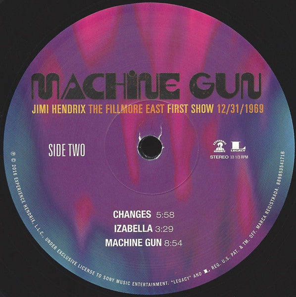 Jimi Hendrix : Machine Gun: The Fillmore East First Show 12/31/1969 (2xLP, Album, Ltd, Num, 180)