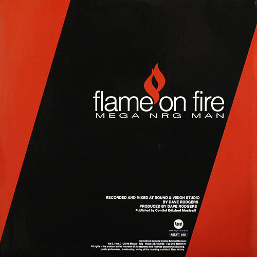 Mega NRG Man : Flame On Fire (12")