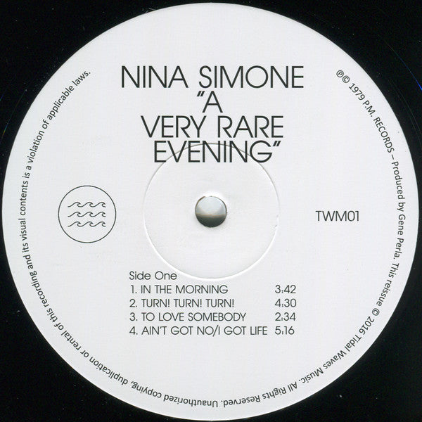 Nina Simone : A Very Rare Evening (LP, Ltd, RE)
