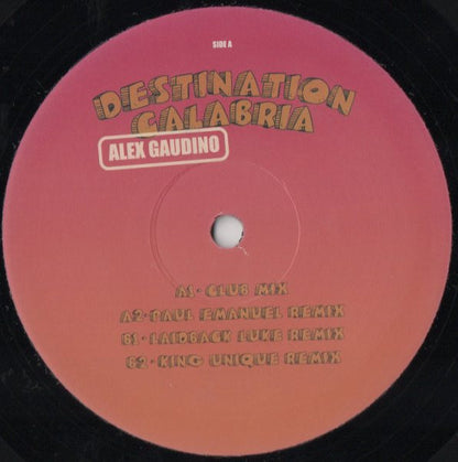 Alex Gaudino : Destination Calabria (12", Single, Promo)