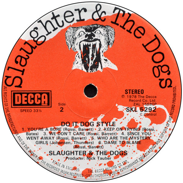 Slaughter And The Dogs : Do It Dog Style (LP, Album)