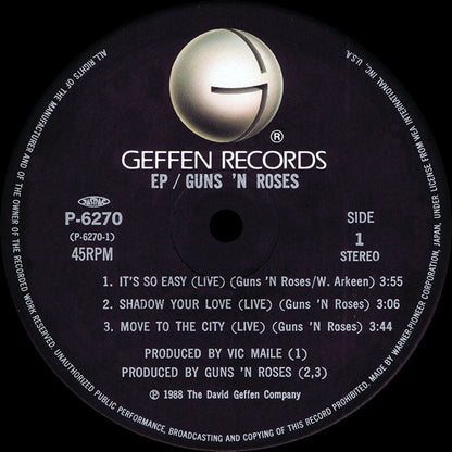 Guns N' Roses : ライヴ・フロム・ザ・ジャングル = Live From The Jungle (12", EP)