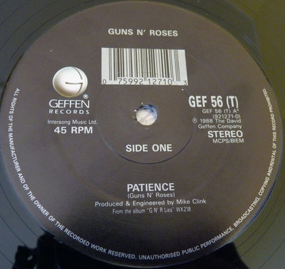 Guns N' Roses : Patience (12", Single)