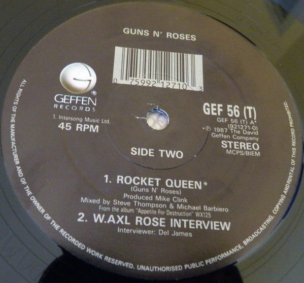 Guns N' Roses : Patience (12", Single)