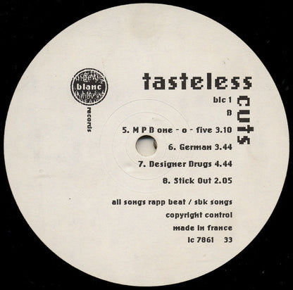 DJ Spike : Tasteless Cuts (LP, Album)