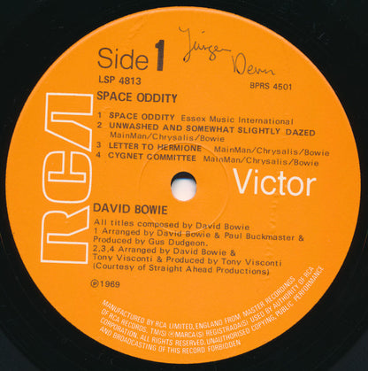 David Bowie : Space Oddity (LP, Album, RE)
