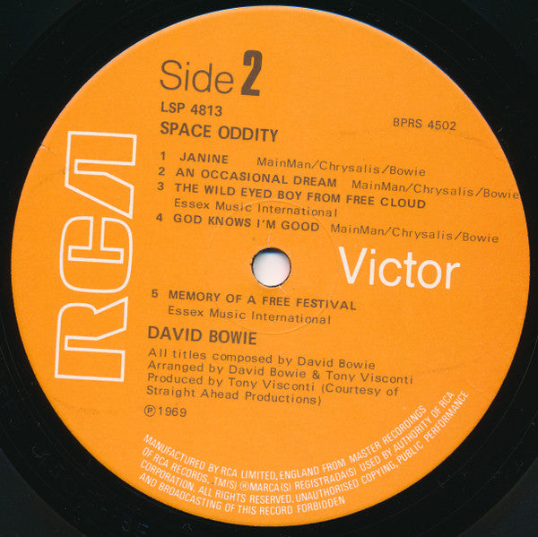 David Bowie : Space Oddity (LP, Album, RE)