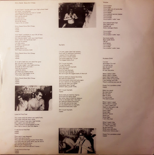 AC/DC : Dirty Deeds Done Dirt Cheap (LP, Album)