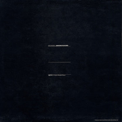 Joy Division : Unknown Pleasures (LP, Album, Tex)