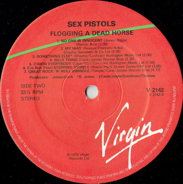 Sex Pistols : Flogging A Dead Horse (LP, Comp)