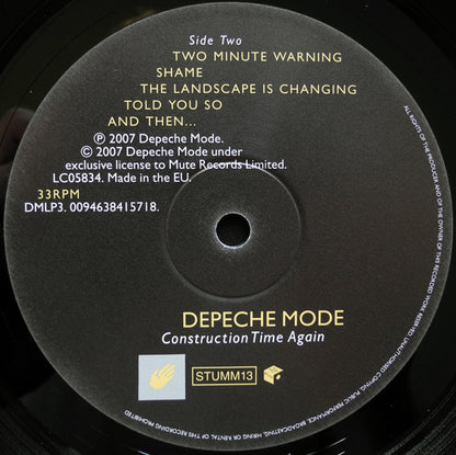 Depeche Mode : Construction Time Again (LP, Album, Ltd, RE, RM, Gat)