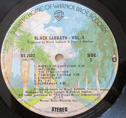 Black Sabbath : Black Sabbath Vol 4 (LP, Album, RE, Gat)