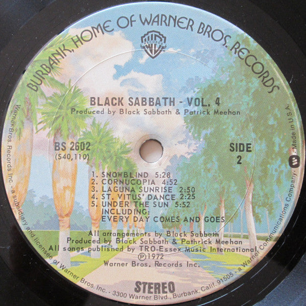 Black Sabbath : Black Sabbath Vol 4 (LP, Album, RE, Gat)
