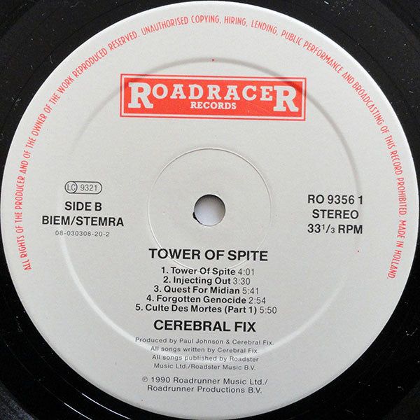 Cerebral Fix : Tower Of Spite (LP, Album)