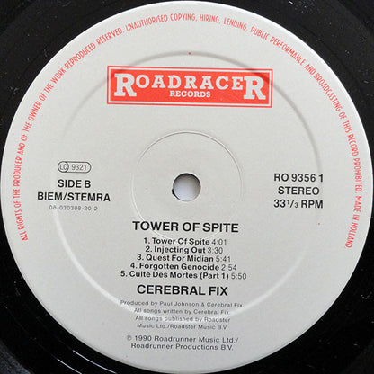 Cerebral Fix : Tower Of Spite (LP, Album)