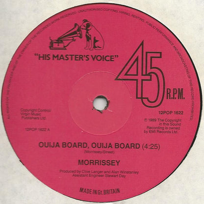 Morrissey : Ouija Board, Ouija Board (12", Single)