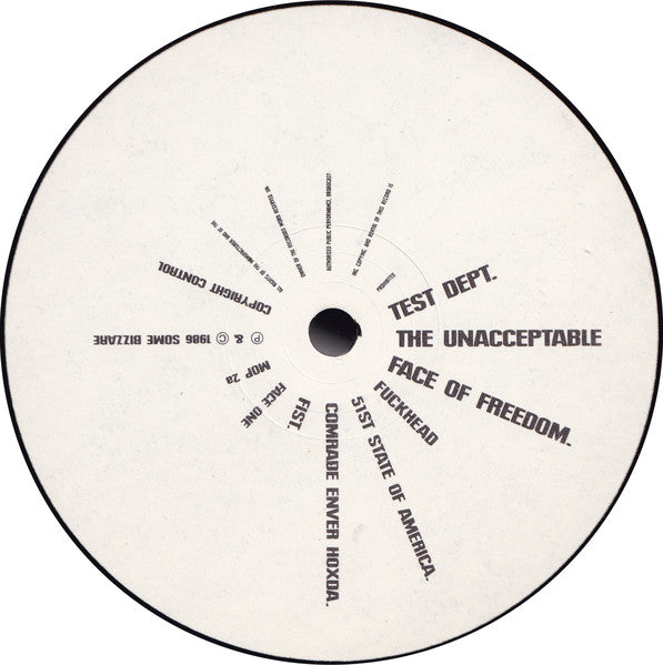 Test Dept. : The Unacceptable Face Of Freedom (LP, Album)