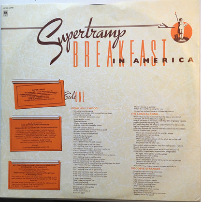 Supertramp : Breakfast In America (LP, Album)