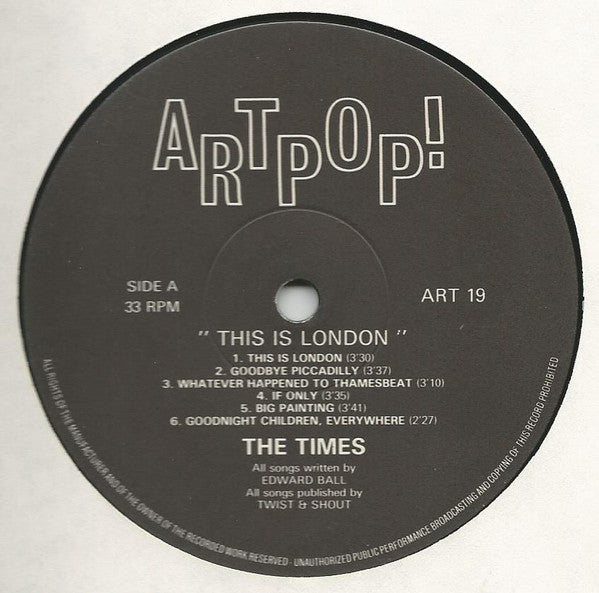 The Times : This Is London (LP, Album)