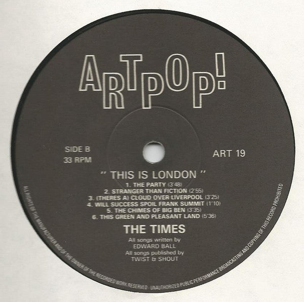 The Times : This Is London (LP, Album)