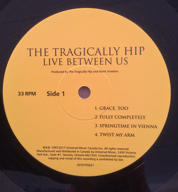 The Tragically Hip : Live Between Us (2xLP, Album, RE, RM)