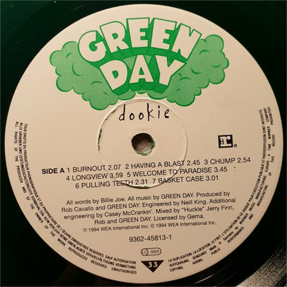 Green Day : Dookie (LP, Album, Ltd, Num, Gre)