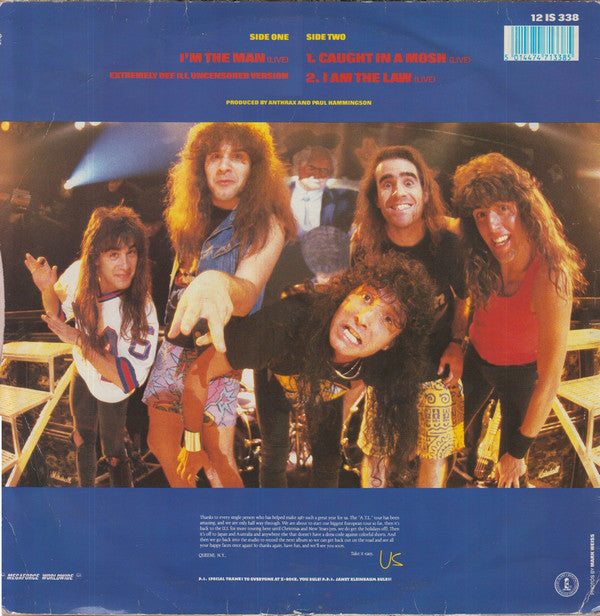 Anthrax : I'm The Man (12", Single)