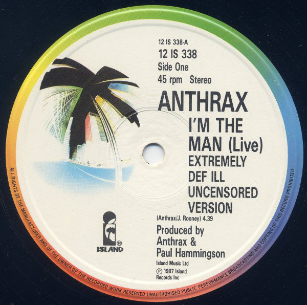 Anthrax : I'm The Man (12", Single)