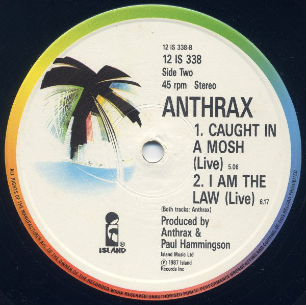 Anthrax : I'm The Man (12", Single)