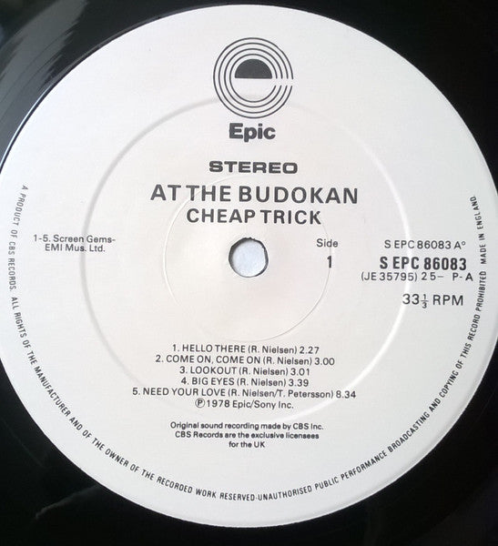 Cheap Trick : At The Budokan (LP, Album)