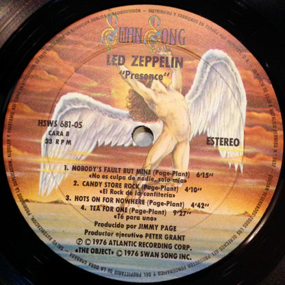 Led Zeppelin : Presence (LP, Album, Gat)
