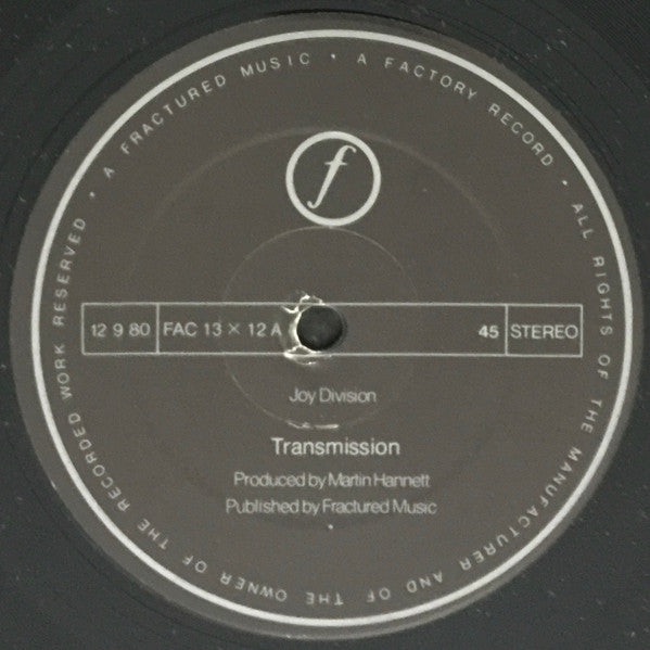 Joy Division : Transmission (12", Single)
