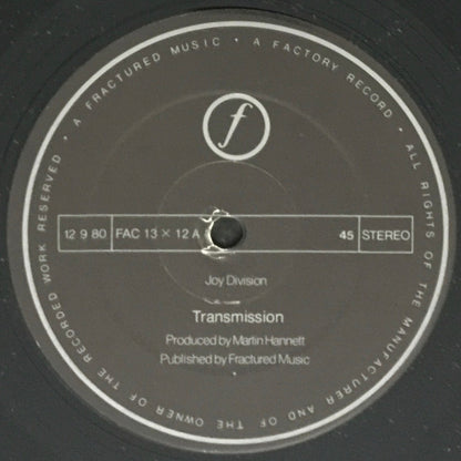Joy Division : Transmission (12", Single)