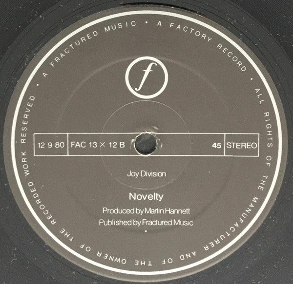 Joy Division : Transmission (12", Single)