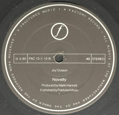 Joy Division : Transmission (12", Single)