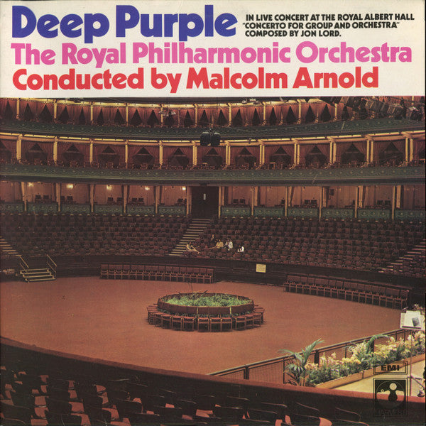 Deep Purple & The Royal Philharmonic Orchestra* Conducted By Malcolm Arnold : Concerto For Group And Orchestra (LP, Album, RE, Bla)