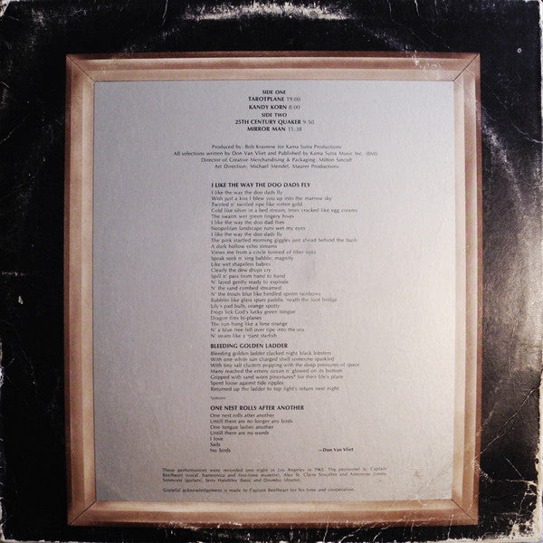Captain Beefheart & The Magic Band : Mirror Man (LP, Album, Die)