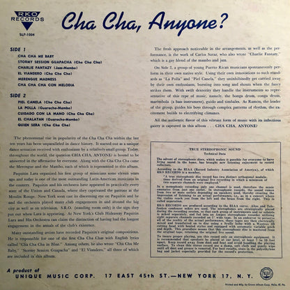 Paquitin Lara And His Latin-American Orchestra  /  Ramon And His Orchestra : Cha Cha Anyone? (LP, Album)