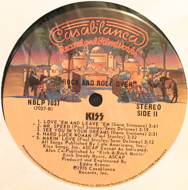 Kiss : Rock And Roll Over (LP, Album, Club, RE)