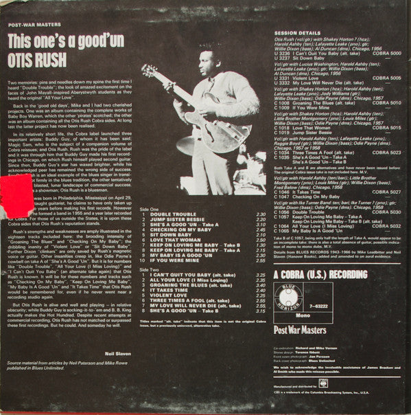 Otis Rush : This One's A Good 'Un (LP, Comp, Mono)