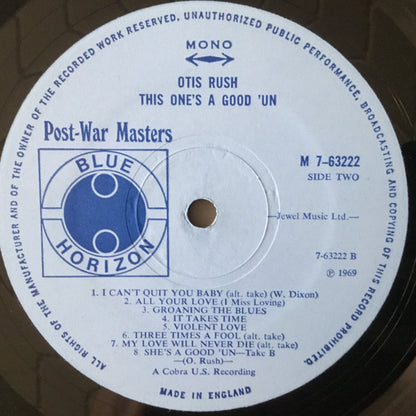 Otis Rush : This One's A Good 'Un (LP, Comp, Mono)