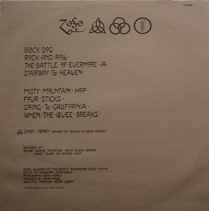 Led Zeppelin : Untitled (LP, Album, RE)