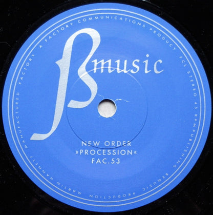 New Order : Procession / Everything's Gone Green (7", Single, Bro)