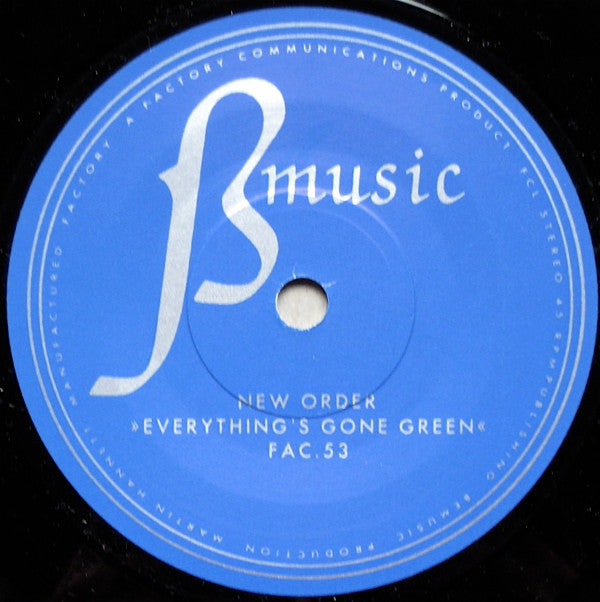 New Order : Procession / Everything's Gone Green (7", Single, Bro)