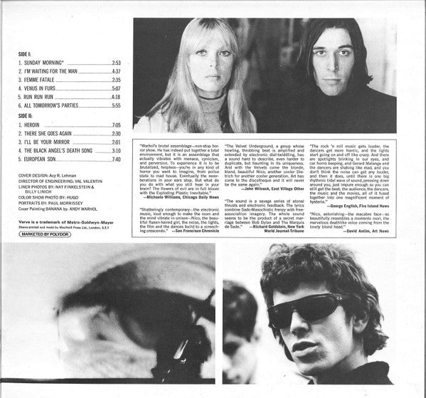 The Velvet Underground & Nico (3) : The Velvet Underground & Nico (LP, Album, RE, Gat)