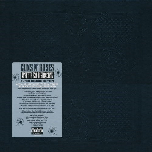 Guns N' Roses : Appetite For Destruction (Box, Sup + CD, RE, RM + CD, Comp, RM + 2xCD, Album)