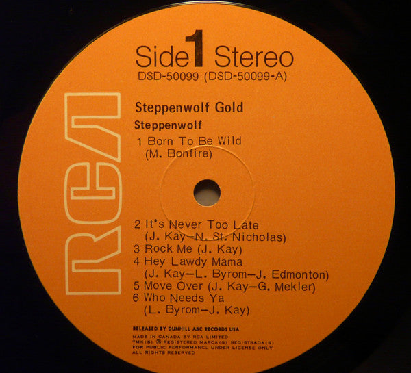 Steppenwolf : Steppenwolf Gold/Their Great Hits (LP, Comp)