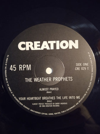 The Weather Prophets : Almost Prayed (12", Single)