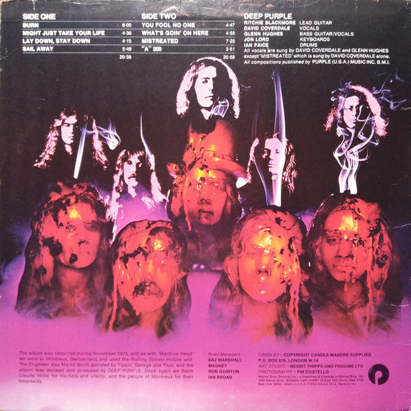 Deep Purple : Burn (LP, Album)