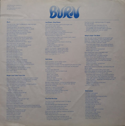 Deep Purple : Burn (LP, Album)